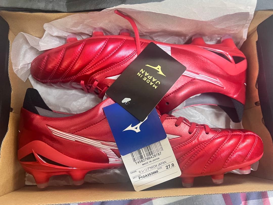 ミズノ　モレリアネオIV JAPAN 27.0CM