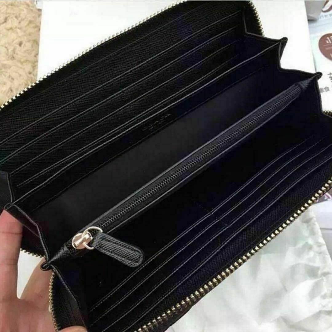 【ワケあり】COACH コーチ 財布 希少 キルティング ブラック レザー