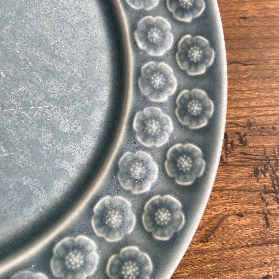 希少 クイストゴー AZUR アズール デザート サラダ 丸型 プレート 1客C