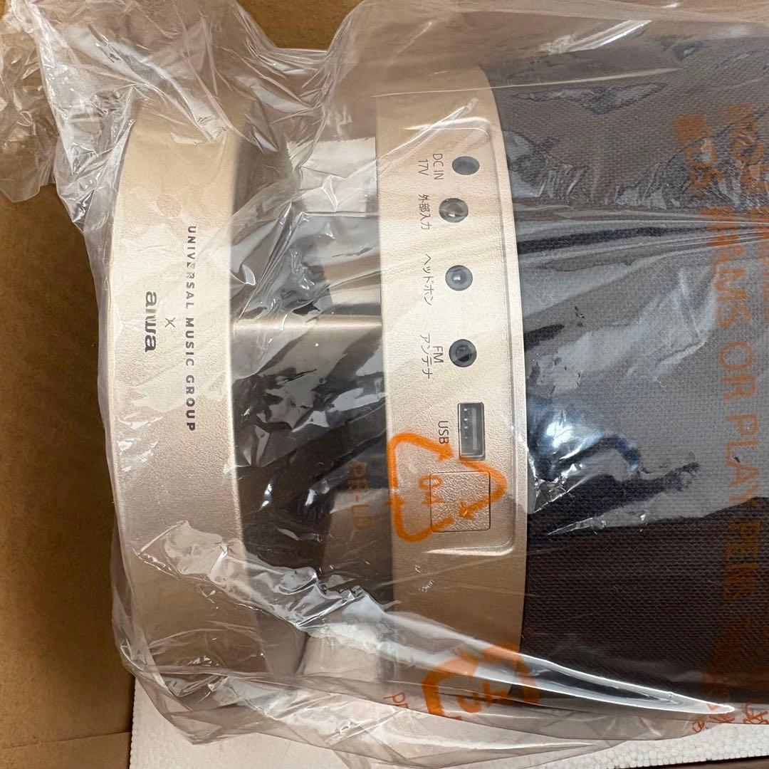 ★未使用品★Aiwaジェットストリームオーディオ XR-BUX10ヘッドホン付き