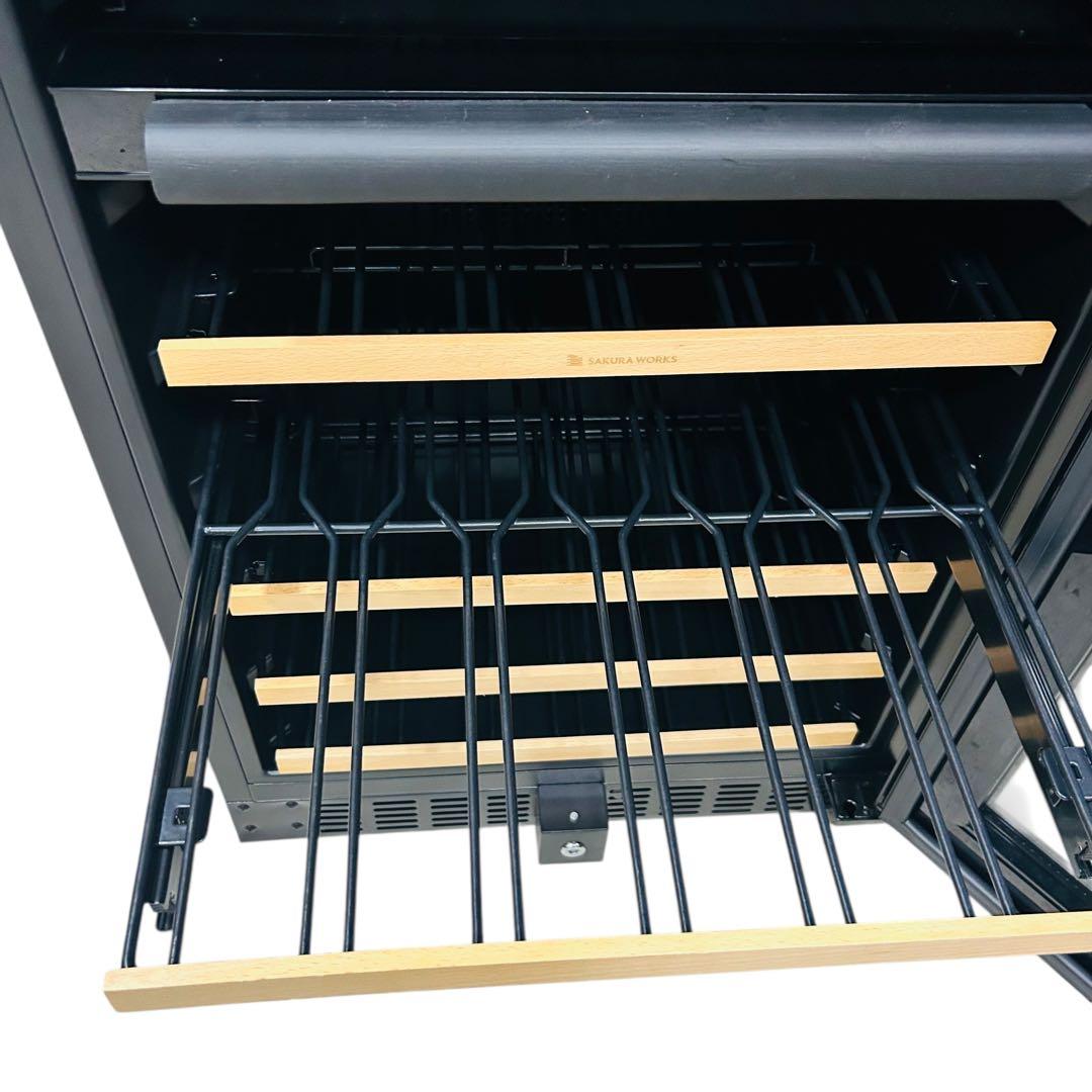 【お引取限定】 さくら製作所 SV78 ワインセラー ワイドツイン冷却 鍵付