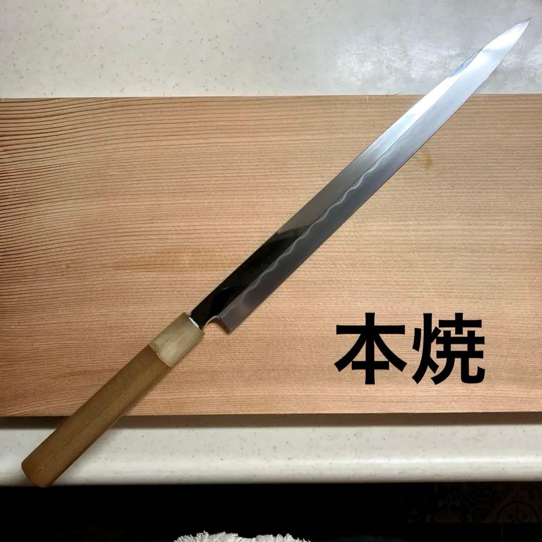 武信？ 本焼 フグ引き包丁 白鋼 天然砥石で本刃付け済み❗️ - メルカリ