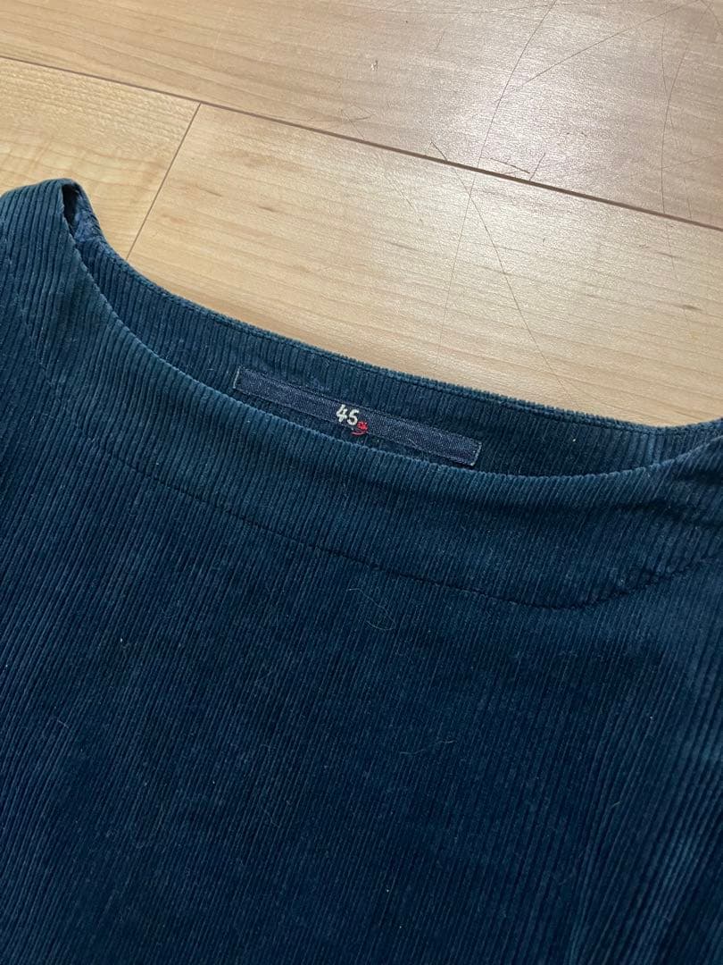 ufu02 45R 45rpm 本藍　手染め　コーデュロイ ワンピース