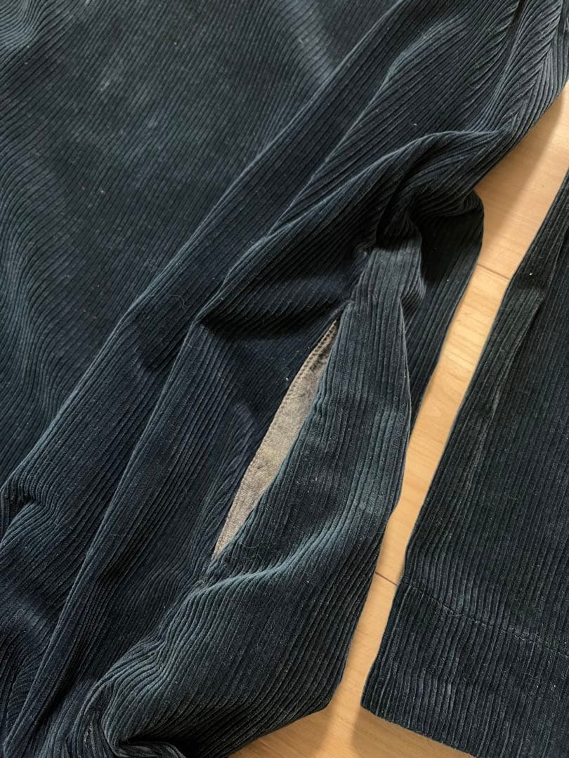 ufu02 45R 45rpm 本藍　手染め　コーデュロイ ワンピース