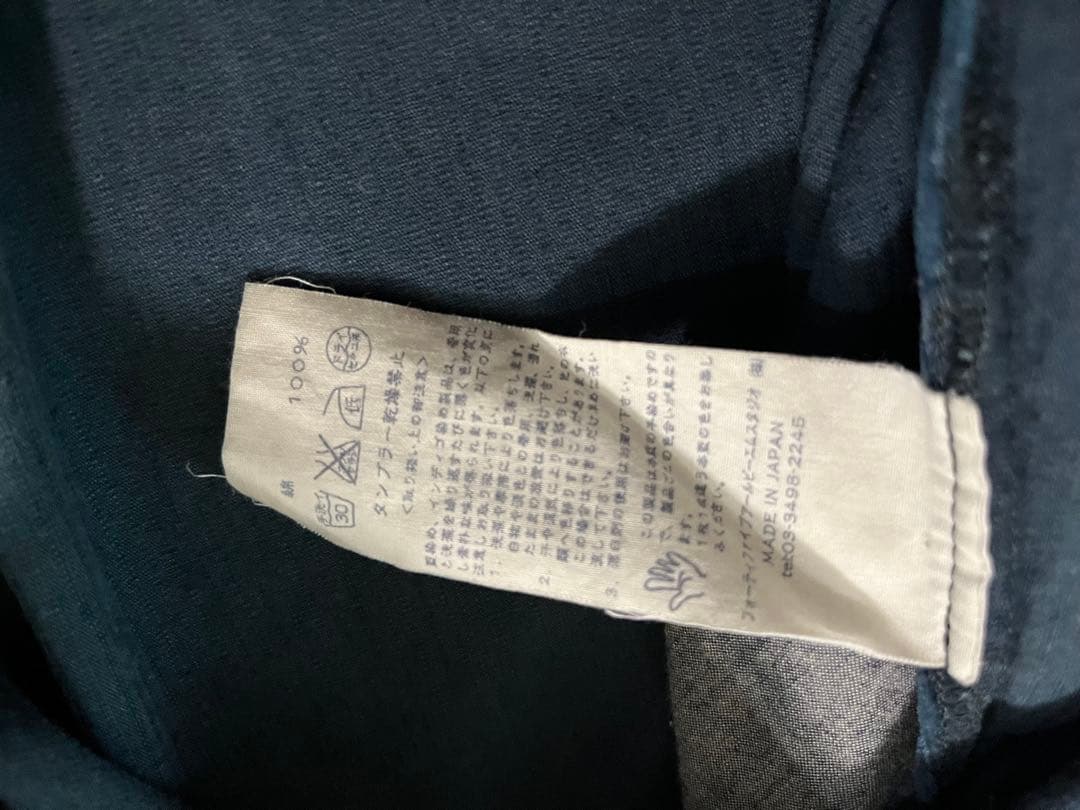 ufu02 45R 45rpm 本藍　手染め　コーデュロイ ワンピース