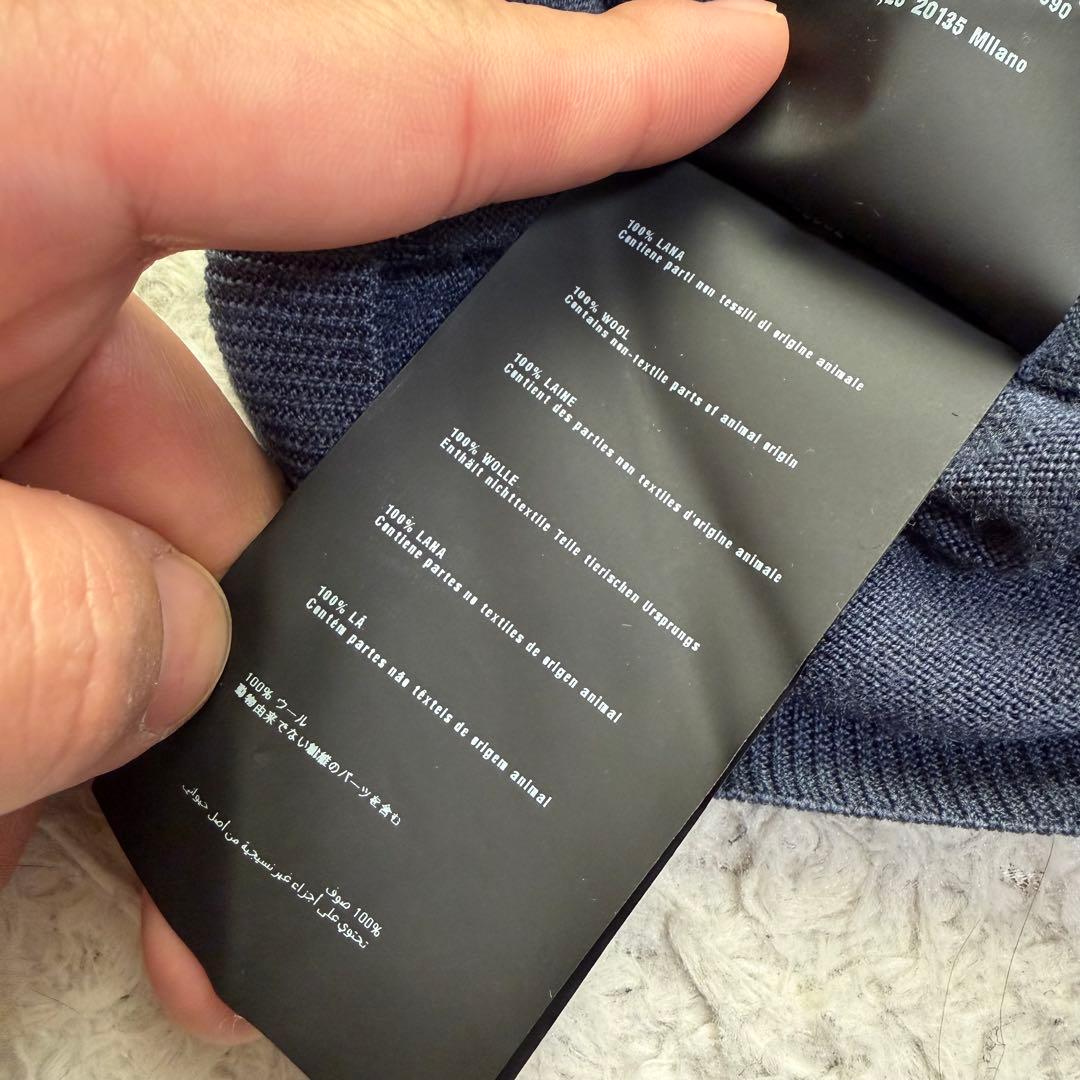 極美品Lサイズ相当　PRADA ニットカーディガン　セーター　ローゲージ　48