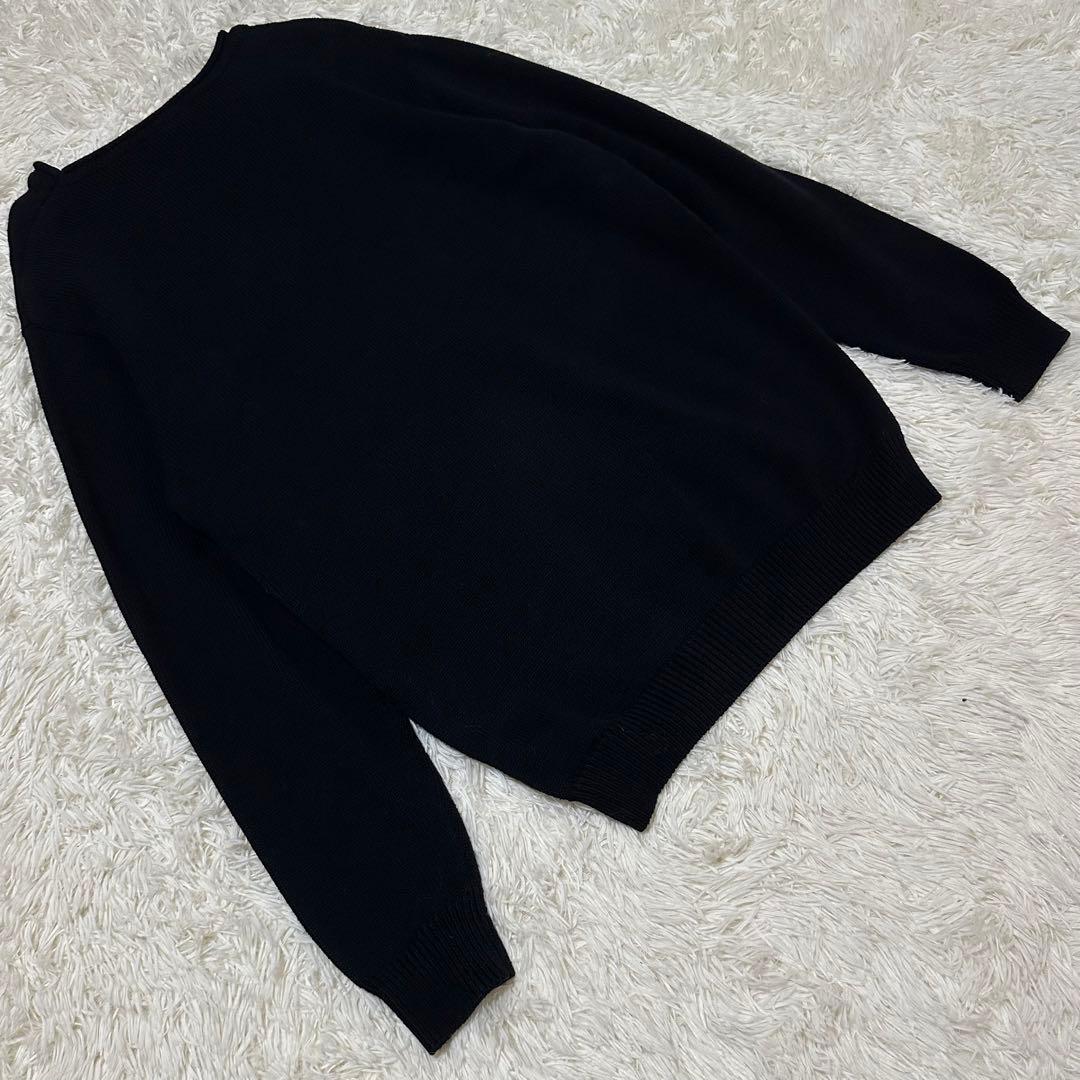 美品 希少XLサイズ HUF ハフ ビックロゴ コットン セーター デザイン