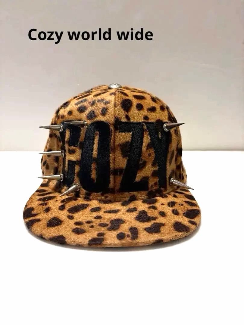 Cozy world wide ヒョウ柄 スパイクキャップ 正規品 - メルカリ