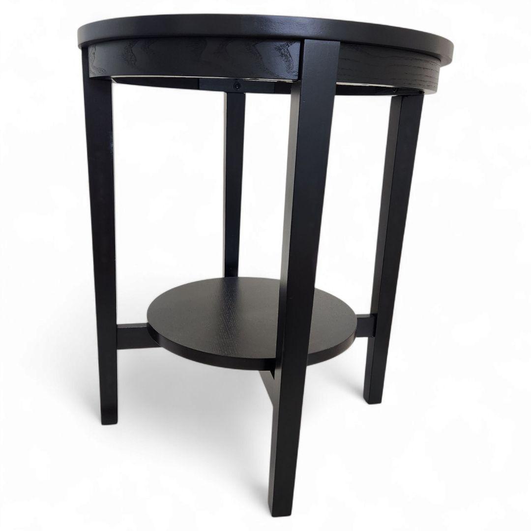 IKEA イケア マルムスタ サイドテーブル 丸型 ガラストップ 廃盤 美品