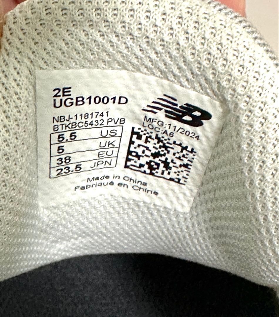 new balance ゴルフシューズ 女性用 グレー/オレンジ　23.5cm