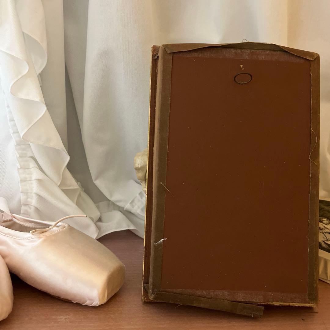 フランスアンティーク額装&バレエシューズ2点セット