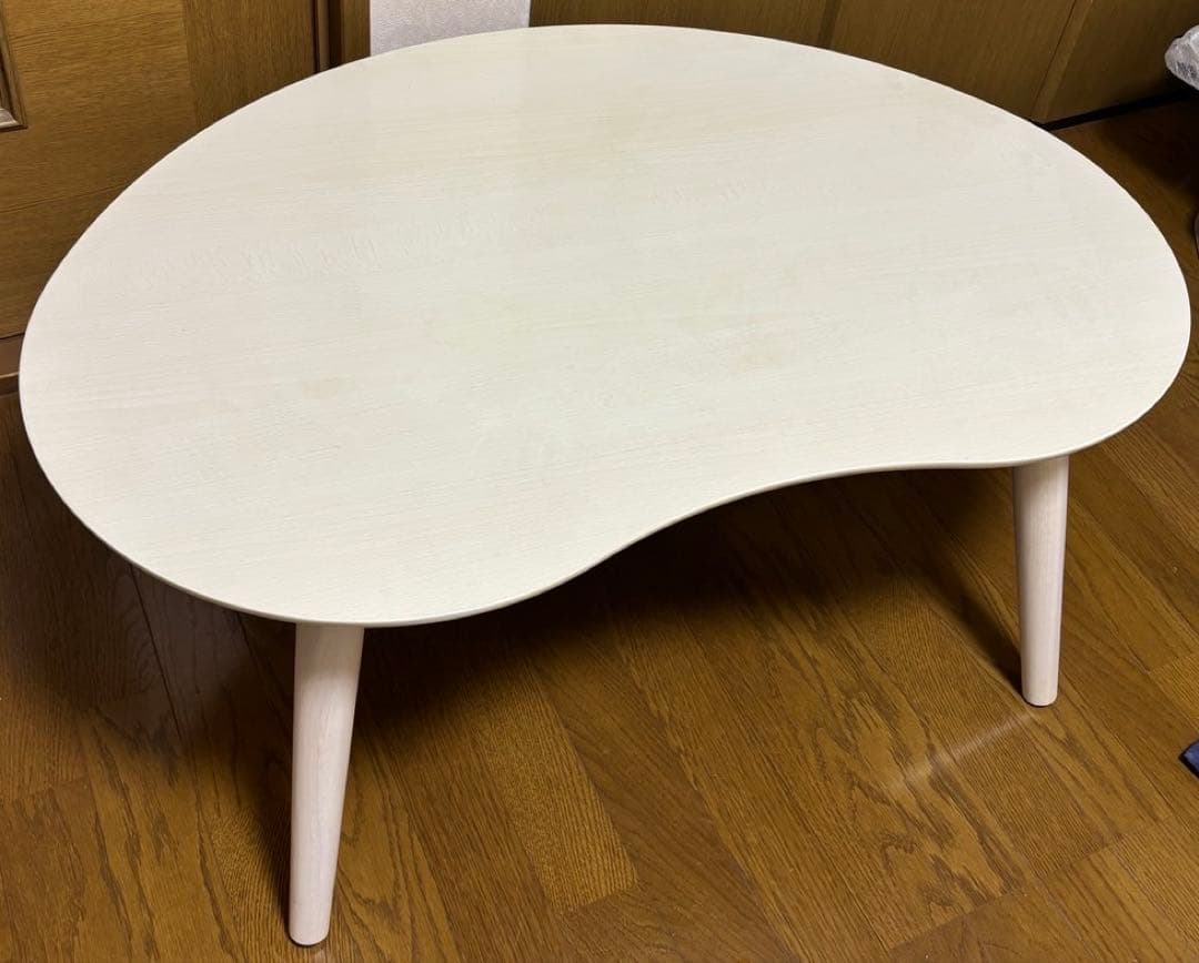 最終値下げ！！極美品【ニトリ】豆型リビングこたつ ホワイトウォッシュ