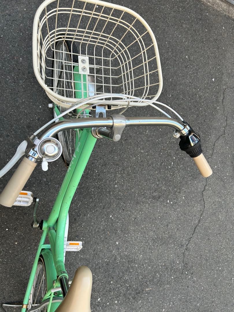ミントグリーン ジュニアシティサイクル 24インチ