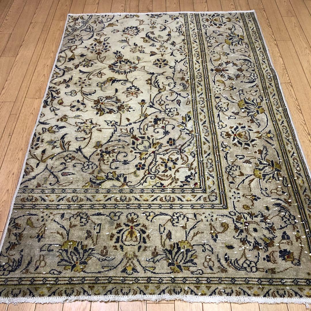 ペルシャ絨毯 ペルシャヴィンテージラグ 148x102 手織り オールド
