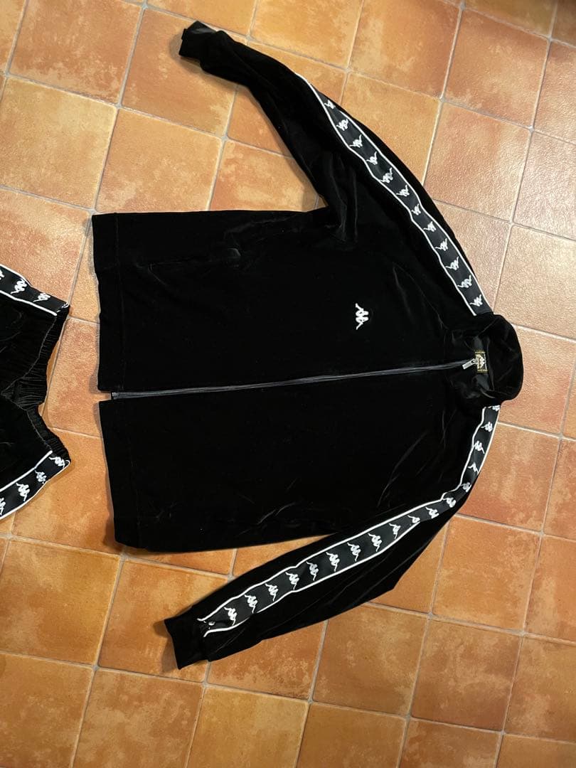 Kappa ベルベットジャージセット ブラック