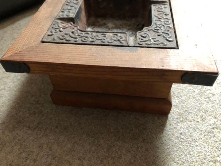 灰皿 木製 ビンテージ 【置物 インテリア】