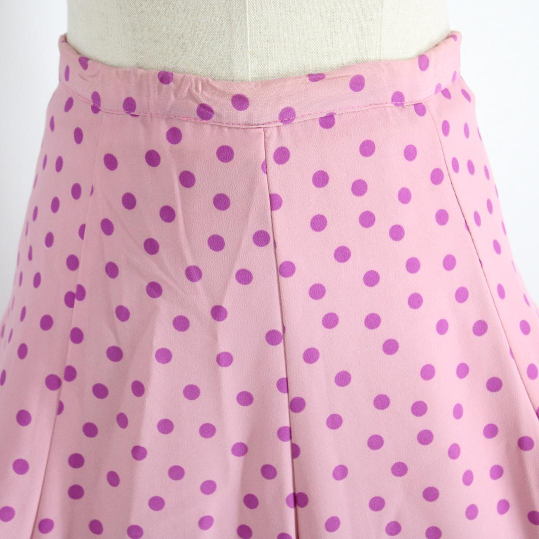 フラメンコ衣装】ピンク×水玉柄 Luisa ルイサ ファルダ スカート 紫