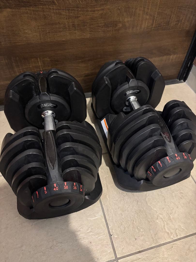 直接引き取りのみ　可変式ダンベル４０キロ　2個