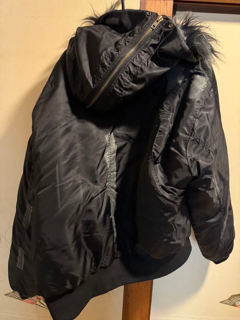 PROJECT G/R プロジェクトジーアール ブラックジャケット フード付き