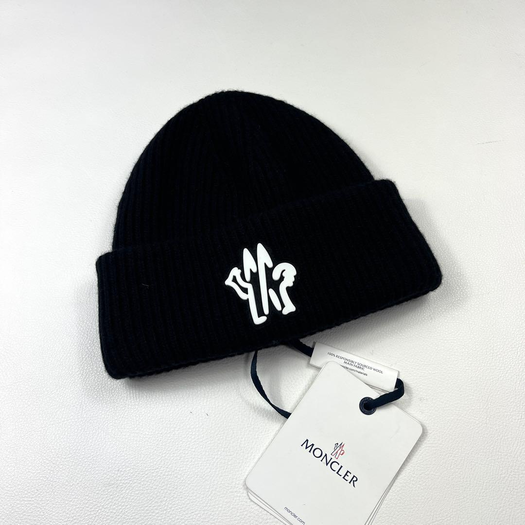 Moncler モンクレール ニット帽 ビーニー ブラック
