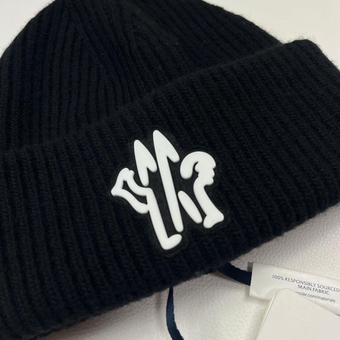 Moncler モンクレール ニット帽 ビーニー ブラック