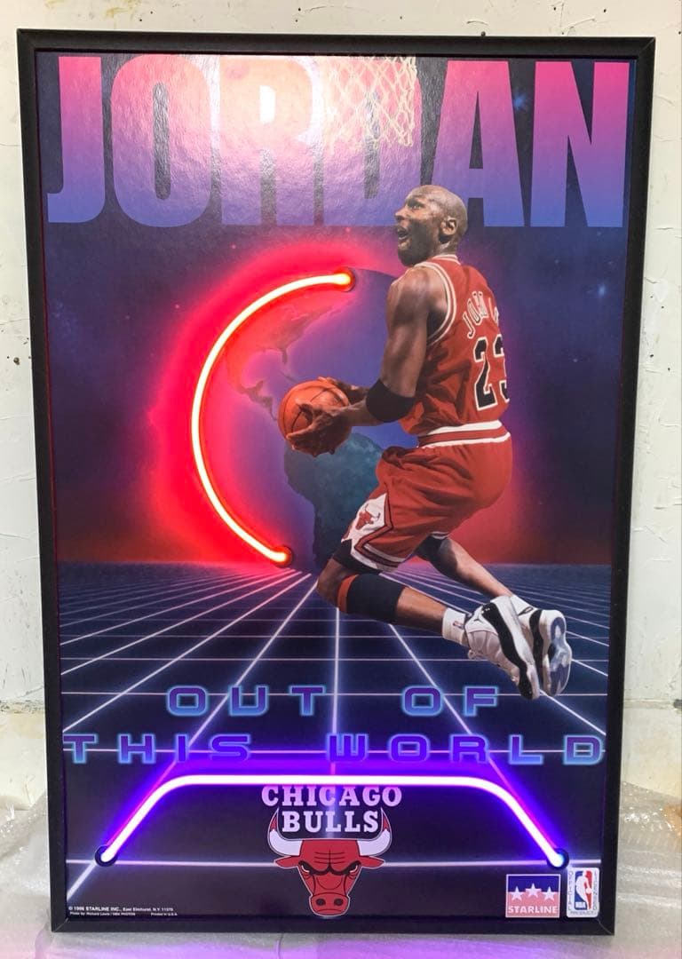 NEONETICS ネオン管アートパネル　マイケルジョーダン