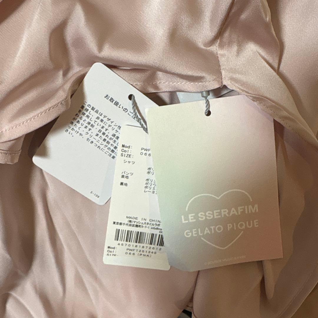 gelato pique サテンシャツ＆ショートパンツセット