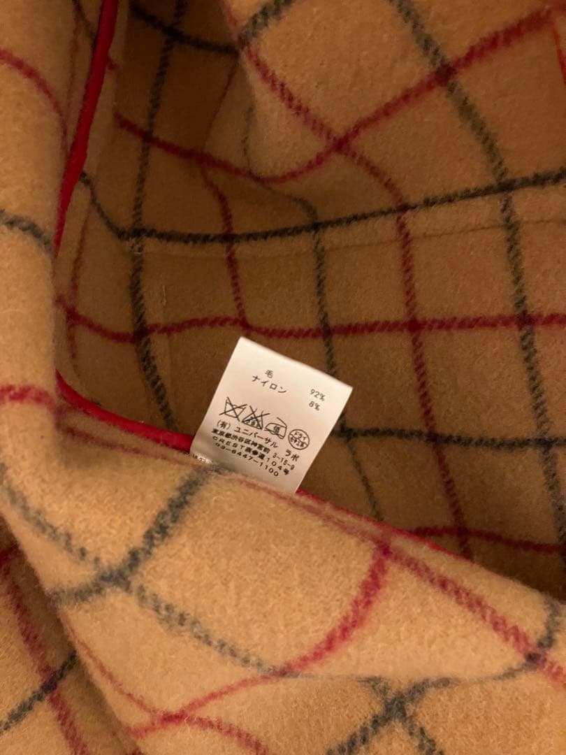 サイズ 3 SOUTIENCOL チェック ダッフルコート スティアンコル