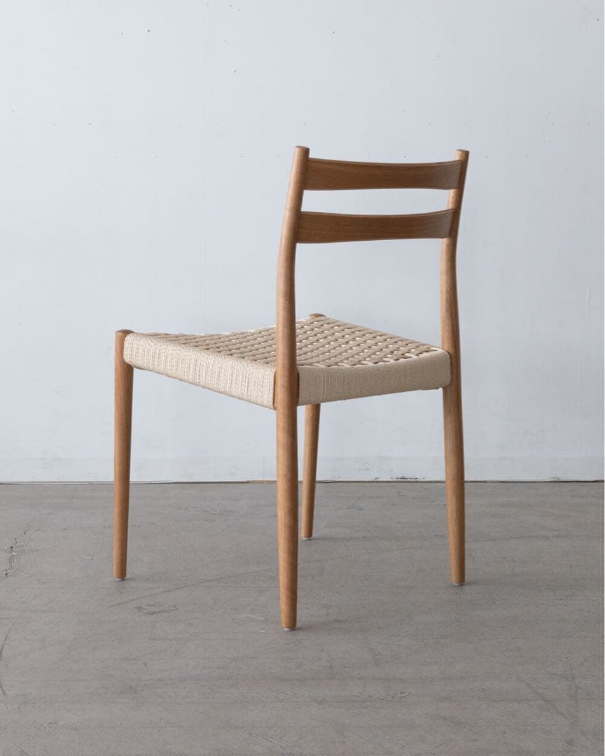 ダイニングチェア　ペーパーコード　オーク材