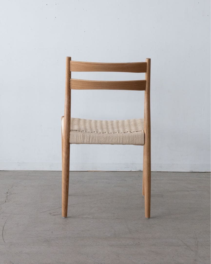 ダイニングチェア　ペーパーコード　オーク材