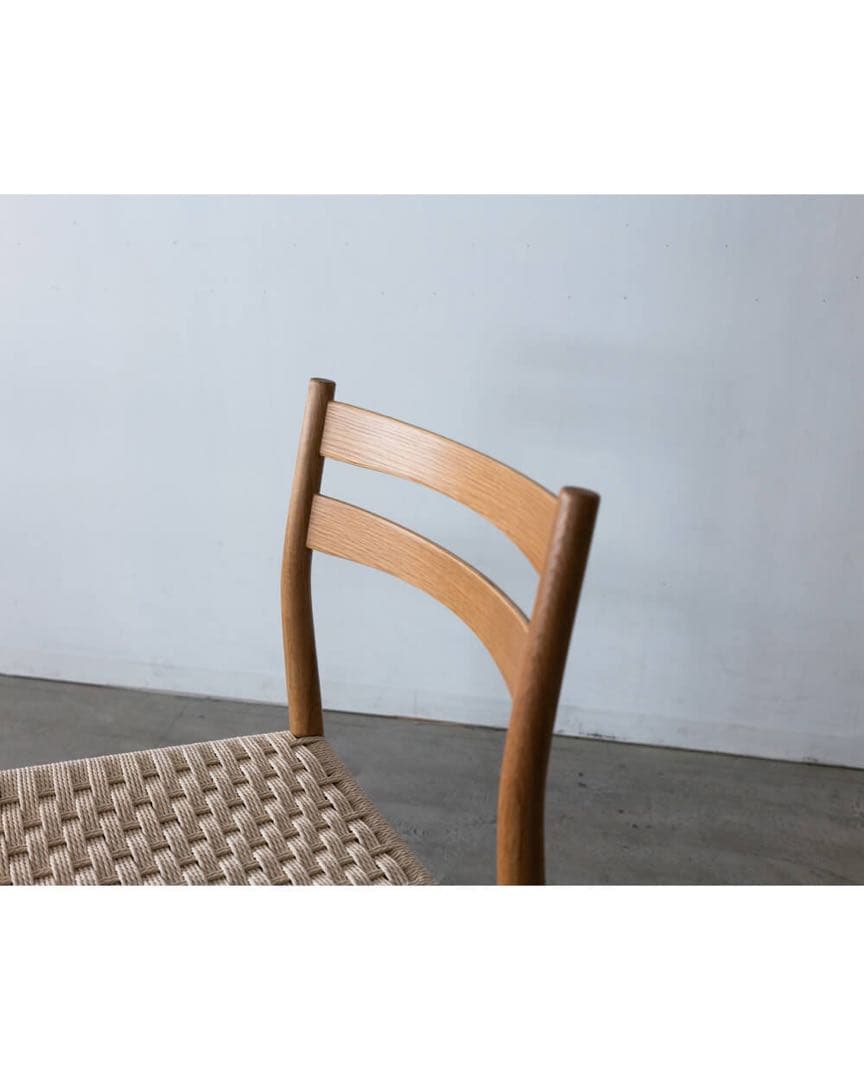 ダイニングチェア　ペーパーコード　オーク材