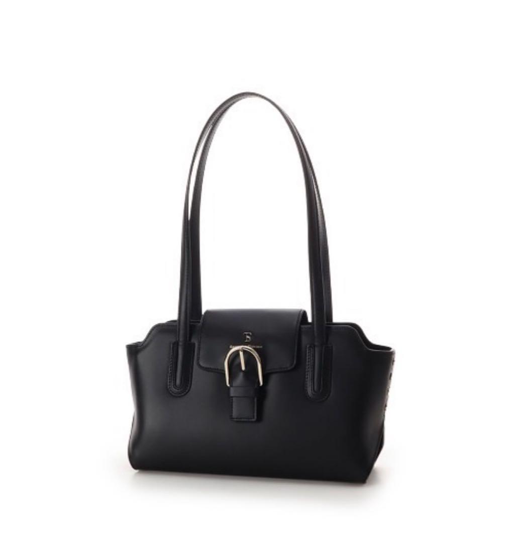 Samantha thavasaハンドバッグ レザーサイドスタッズハンドバッグ