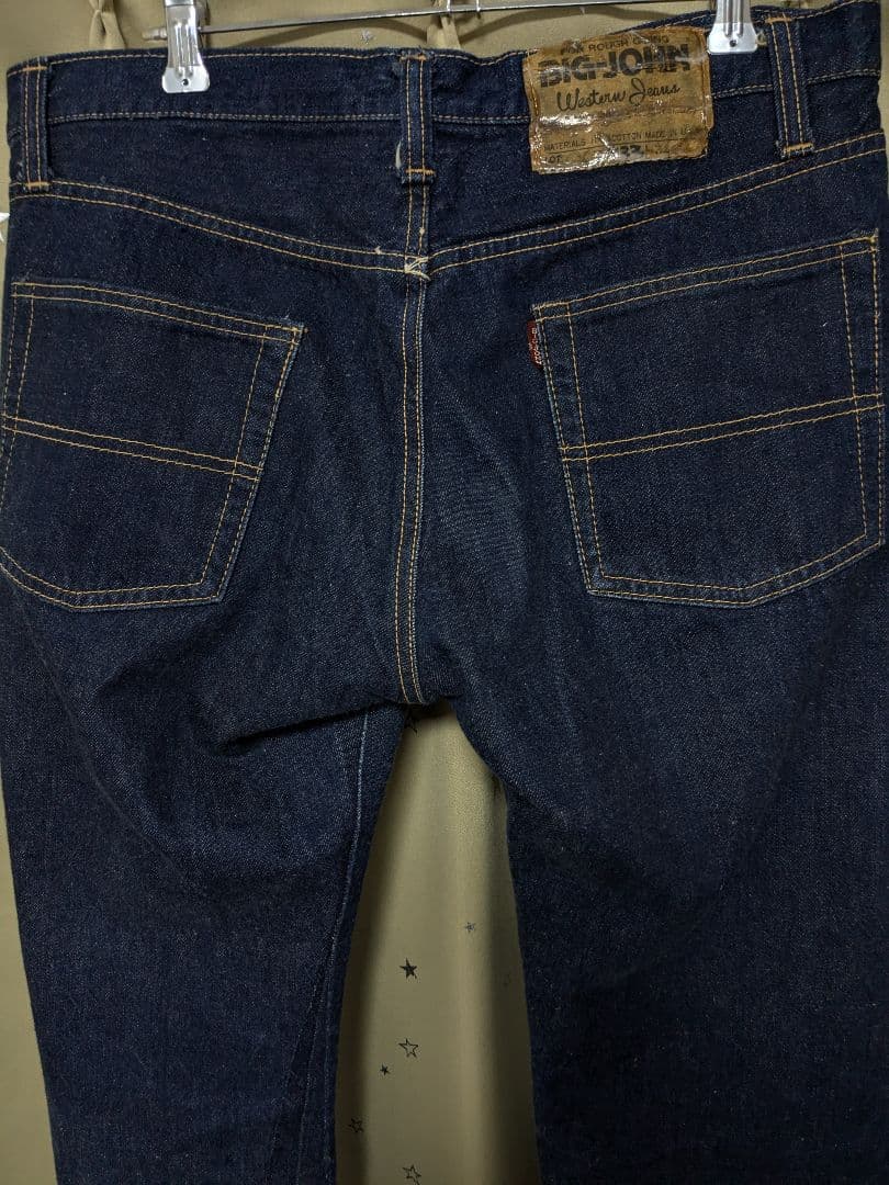 希少 60s ビッグジョン ビンテージ デニム 片耳 リペア無 XX7 USA製