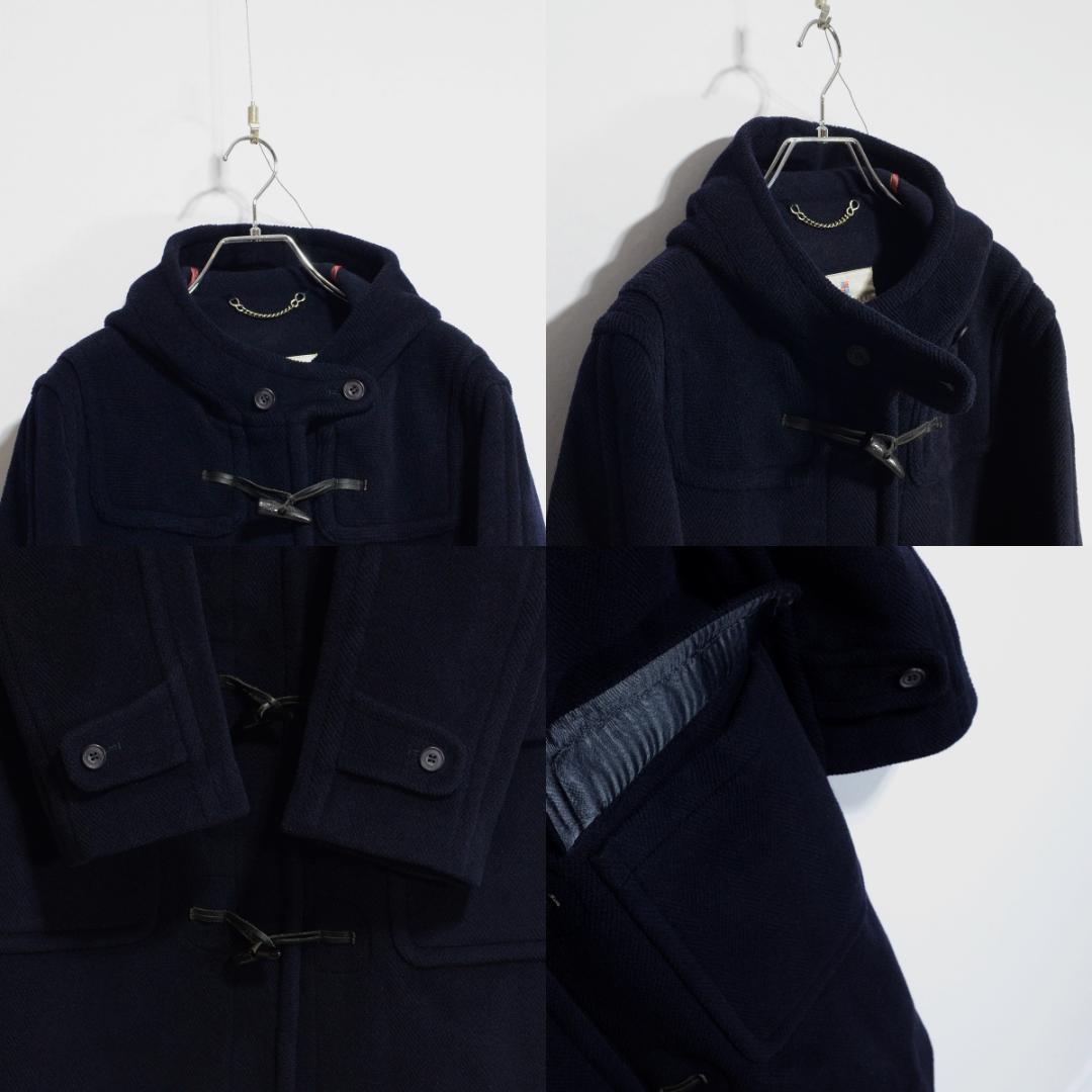 超極上品 ムーアブルック カットパイル チベット社 ダッフル ネイビー