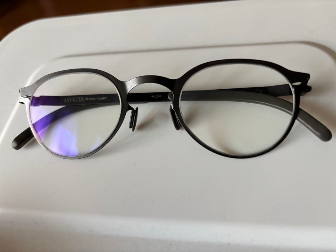 mykita James 茶 44□24 ブルーライトカットレンズ