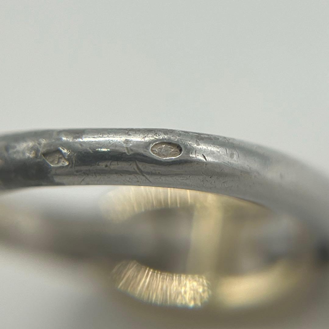 エルメス HERMES シェーヌダンクル リング 9号 SV YG コンビ