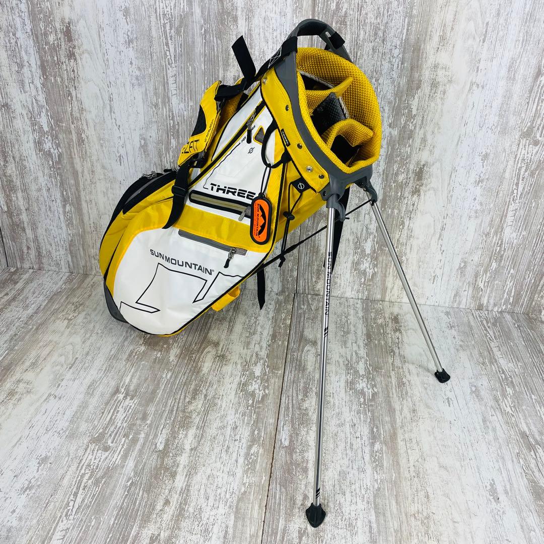 【美品】 SUN MOUNTAIN THREE.S スタンド式 キャディバッグ