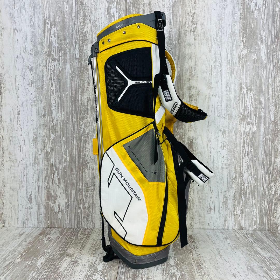 【美品】 SUN MOUNTAIN THREE.S スタンド式 キャディバッグ
