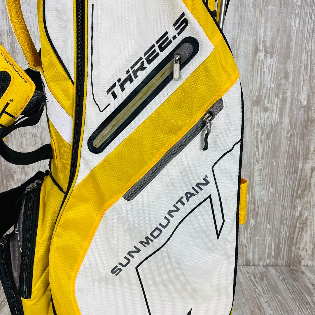 【美品】 SUN MOUNTAIN THREE.S スタンド式 キャディバッグ