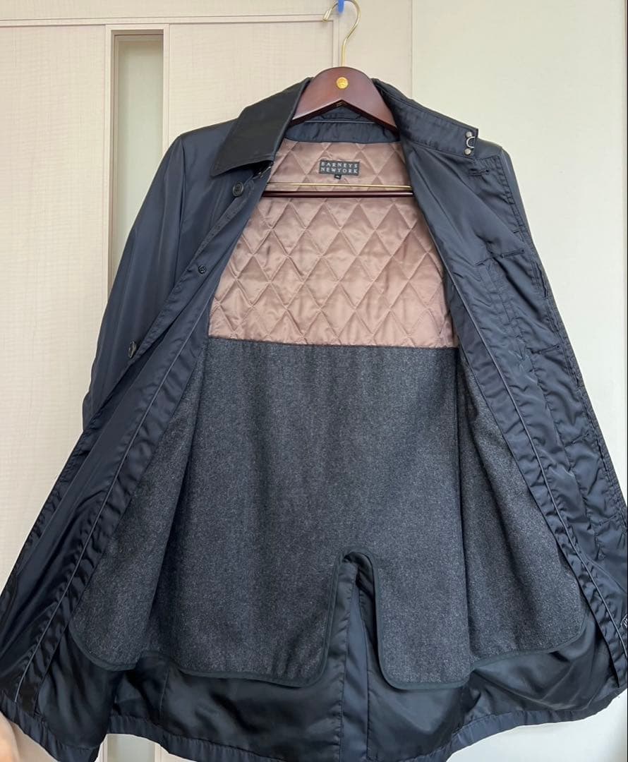 BARNEY'S NEW YORK ステンカラーコート 黒