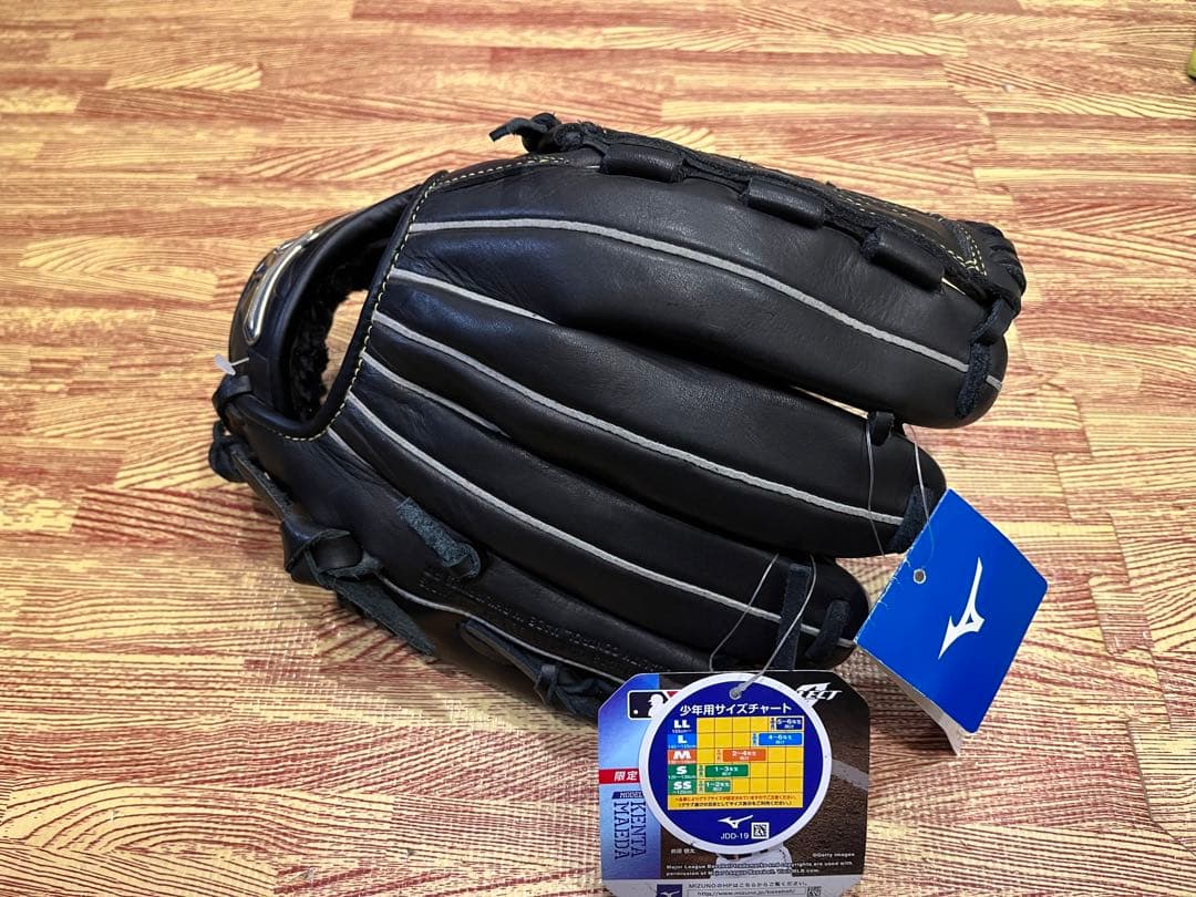 Mizuno ミズノ 軟式グローブ 少年用 Mサイズ 黒 前田健太モデル 左投げ