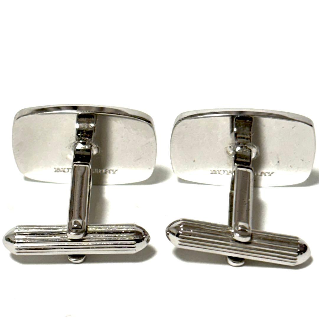 極美品✨箱付き✨バーバリー ネクタイピン カフスボタンセット シルバー