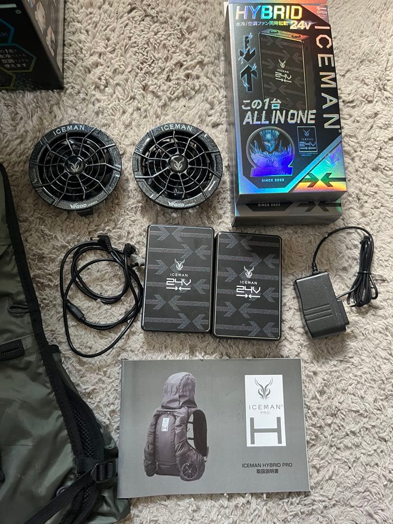 猛暑を乗り切れ！ICEMAN HYBRID PRO 空調服 フリーサイズ中古