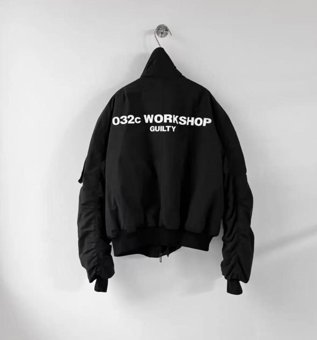 032c ブラック MA-1 ジャケット GUILTY
