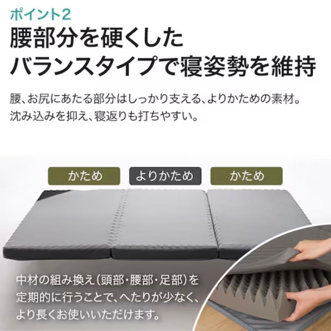 ニトリ 点で支える体圧分散敷布団 ダブル ＊ 体圧分散敷布団