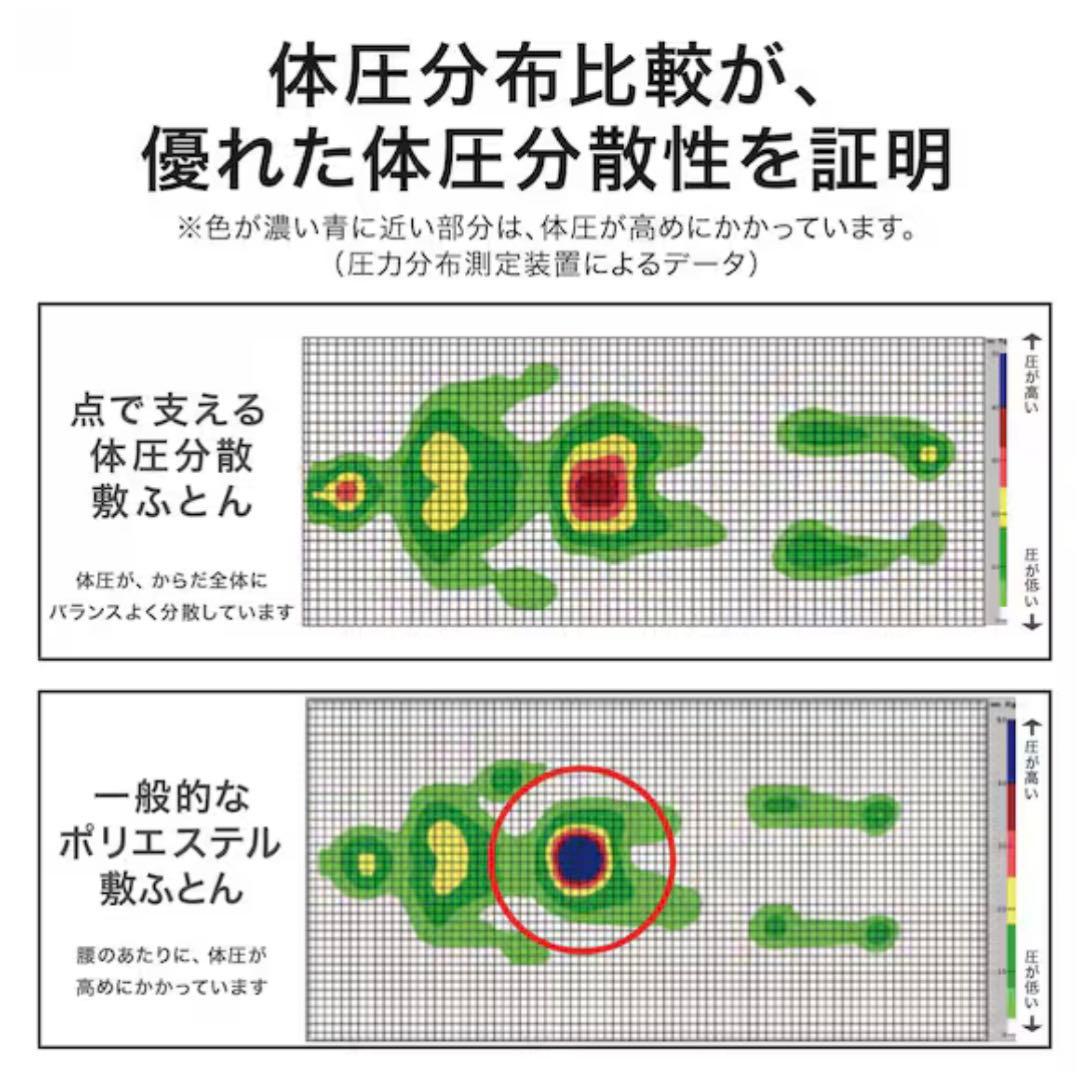 ニトリ 点で支える体圧分散敷布団 ダブル ＊ 体圧分散敷布団