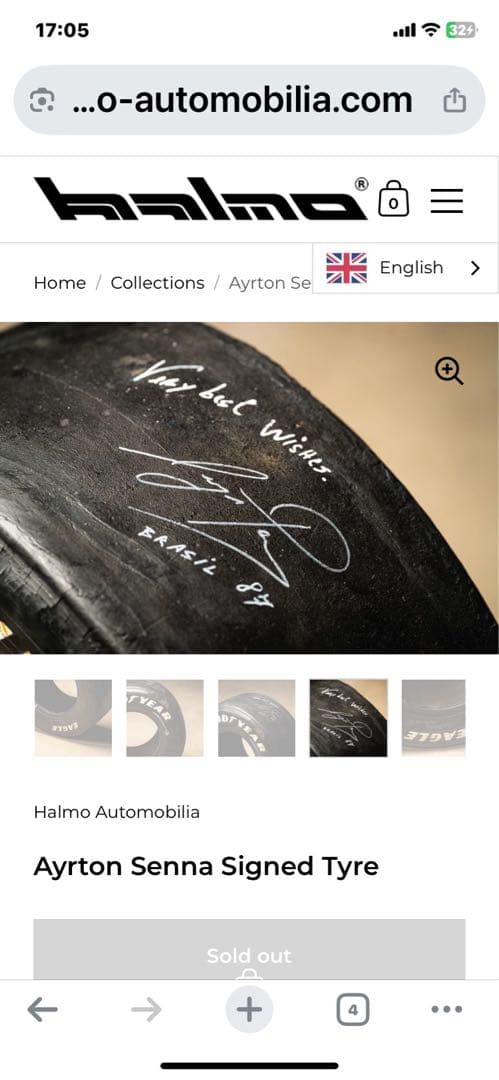 1987年第2期HONDA F1メモリアル　アイルトンセナ直筆サイン入額装品