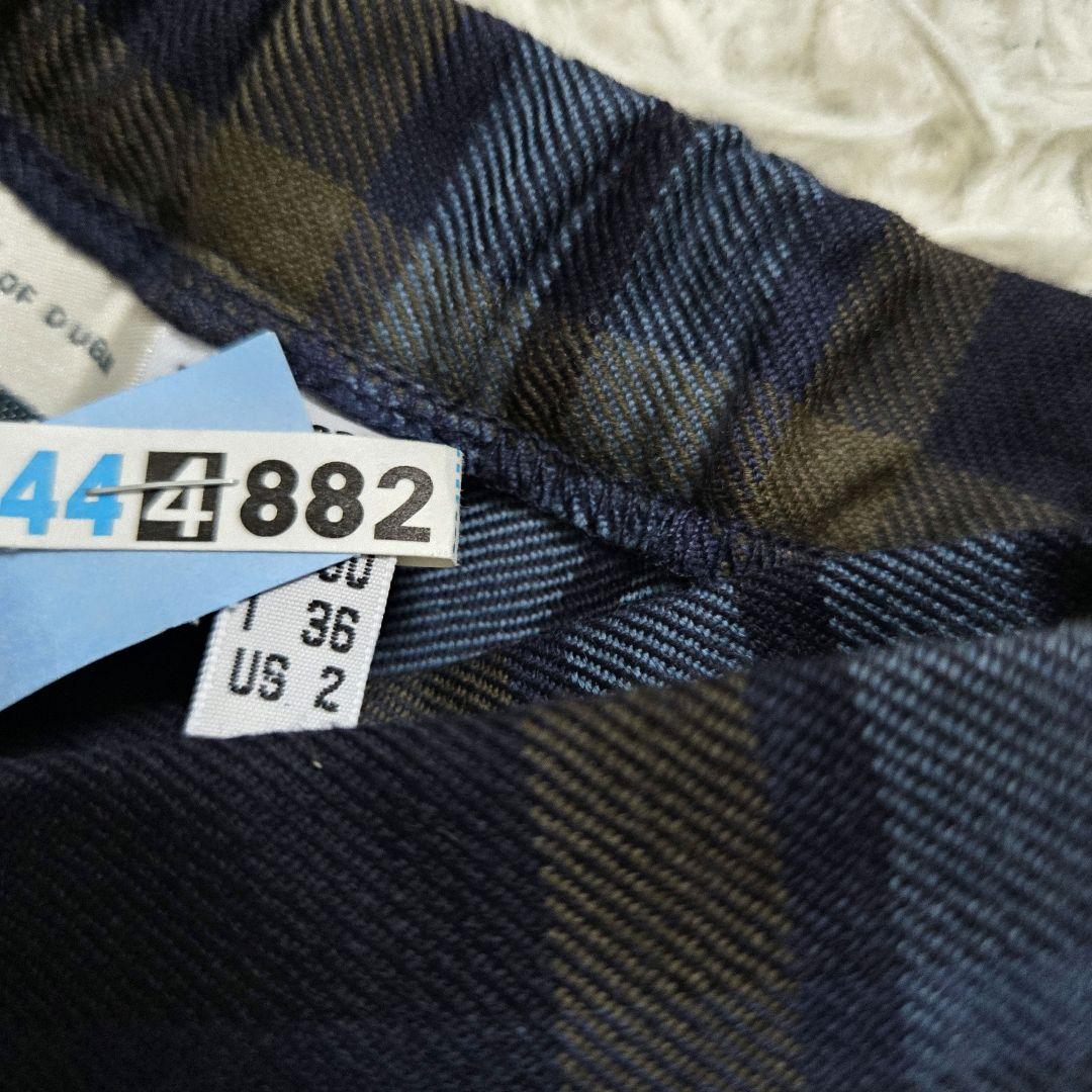 美品　オニールオブダブリン　ラップスカート　ロング チェック　プリーツ　レザー