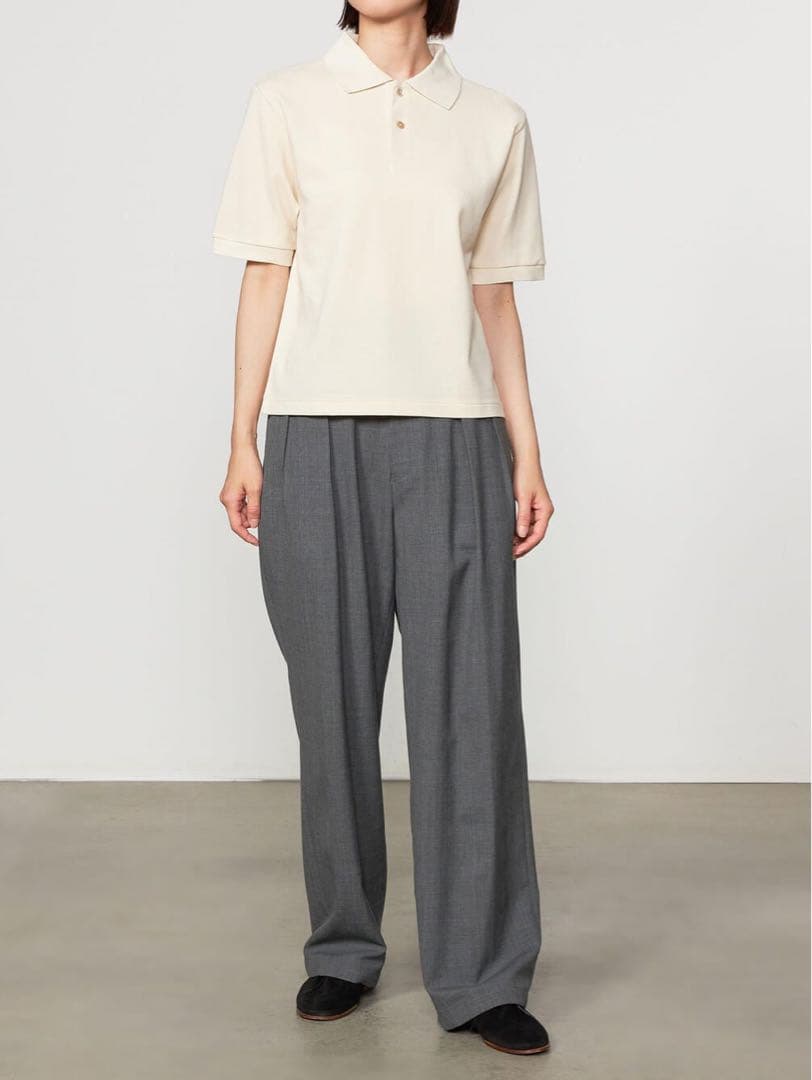 トップス AURALEE HIGH GAUGE PIQUE POLO