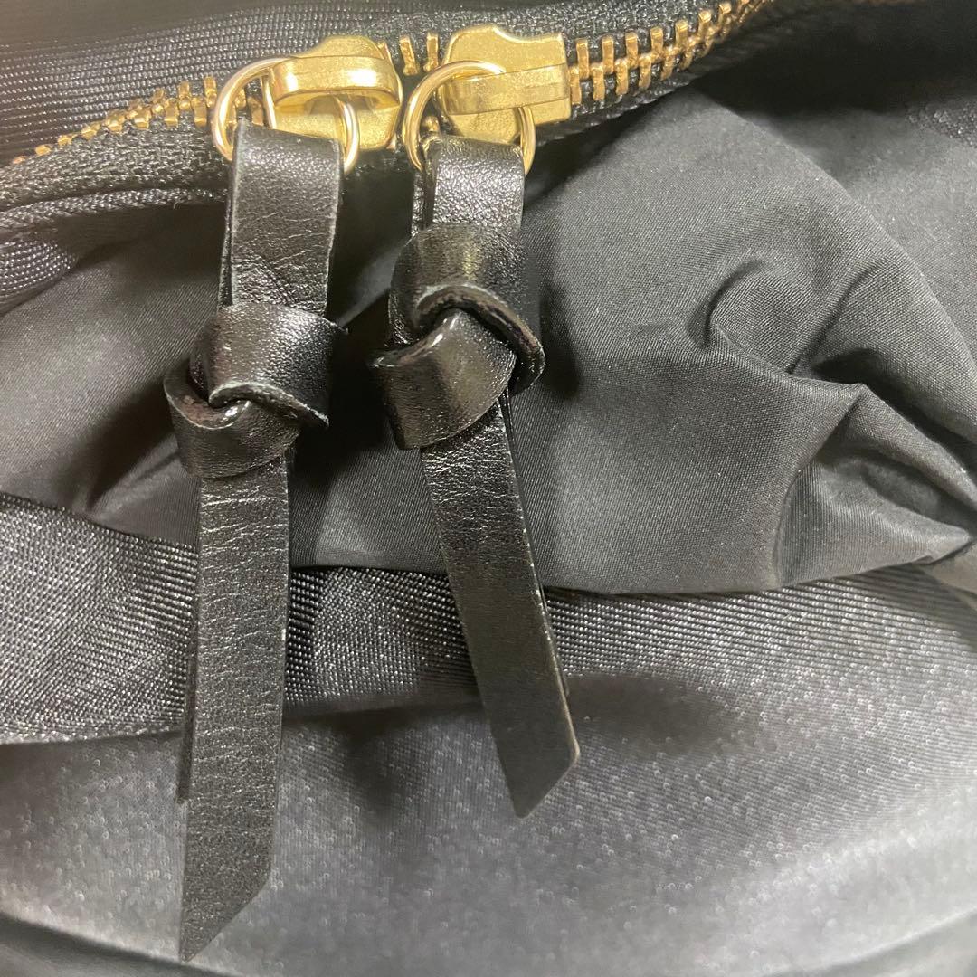 美品 LANVIN en Bleu トロカデロ リボンモチーフ ナイロンリュック